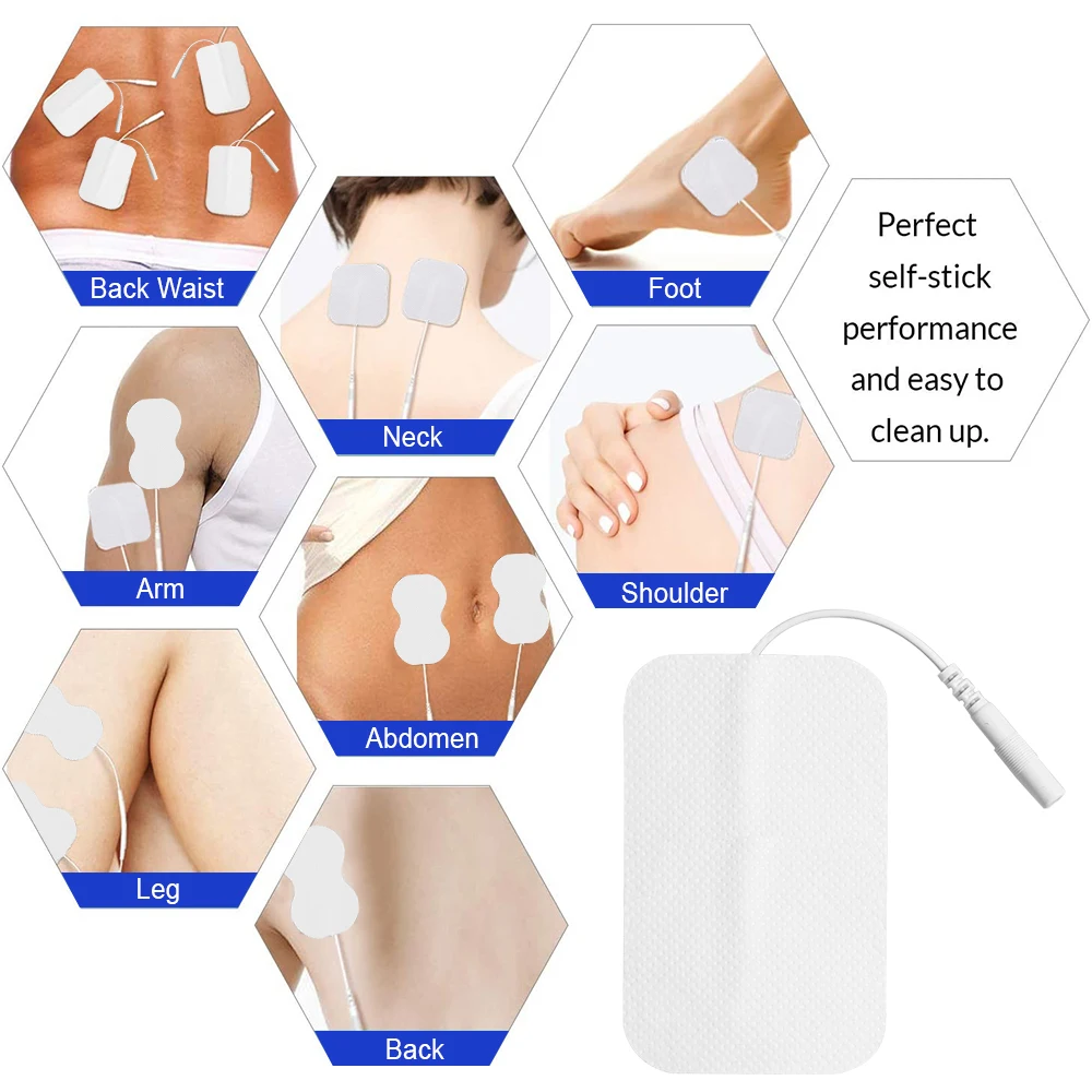 50/20/10pcs Electrode Pads Muscle Stimulator Acupuncture Physiotherapy Patches Tens Machine Conductive Gel Body Massage Pads