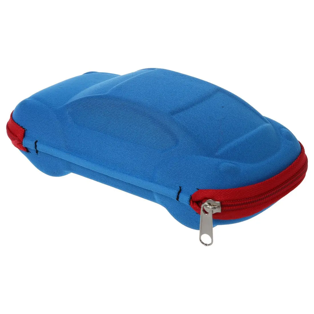 Car Shape Zip Case para crianças, óculos, óculos, azul