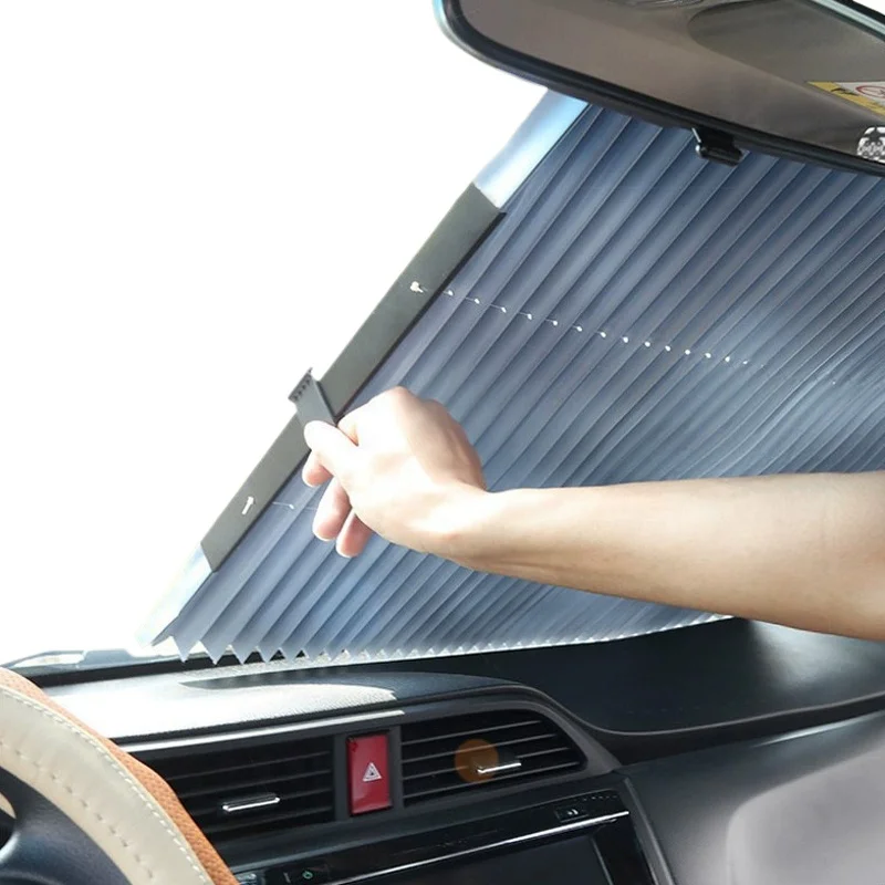 

Luxury 65cm car sunshade high quality front windshield sunshade foldable for easy use