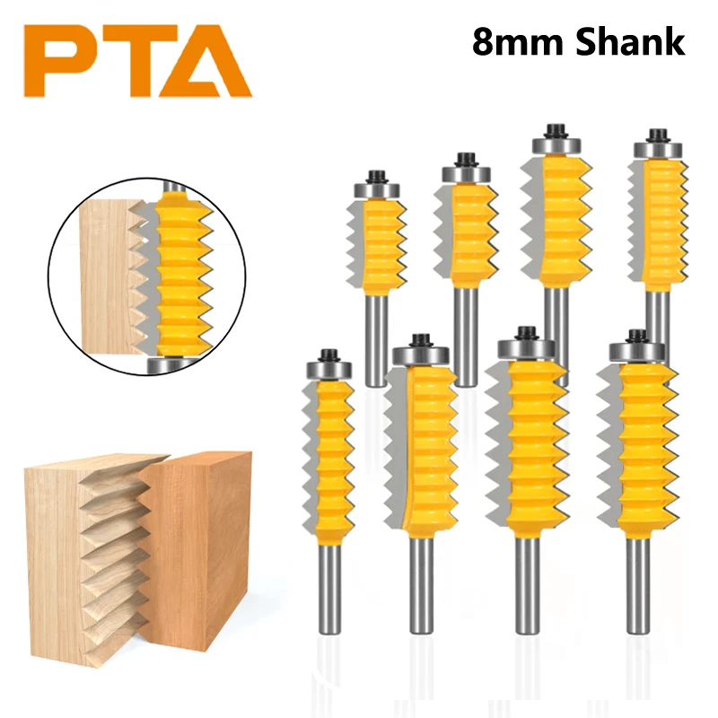 8MM Shank Multi-Tooth Shape Bit Router Bits Woodworking Milling Cutters for Wood Bit Carbide Cutter Face Mill End Mill Tools