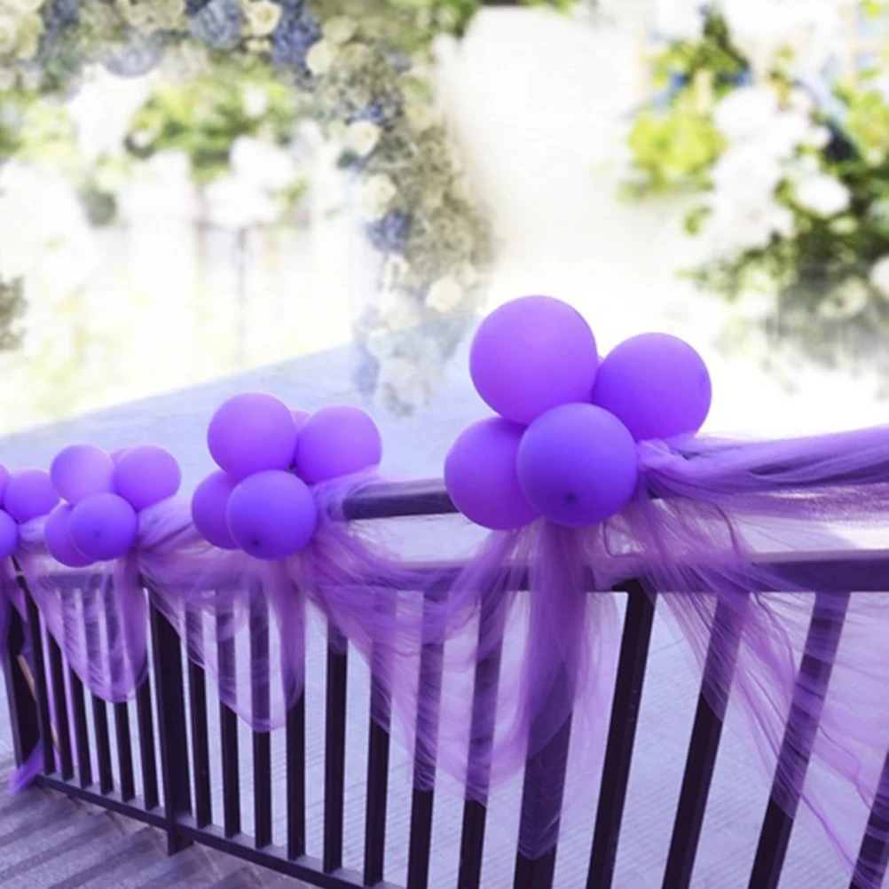 

1pc Purple Wedding 10m Long Wrap Organza Fabric DIY Gauze Wedding Gauze Roll Bouquet Wrap Home Decor