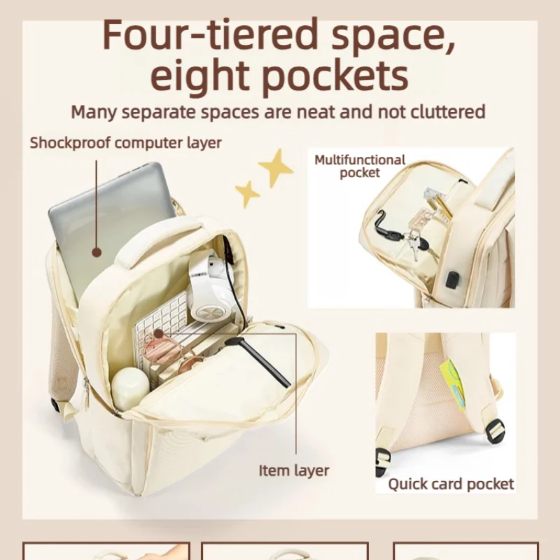 NEW 15.6/17 Inch Laptop Business Backpack Large Capacity Travel Laptop Backpacks Computer Backpack Student School Bag - view 3