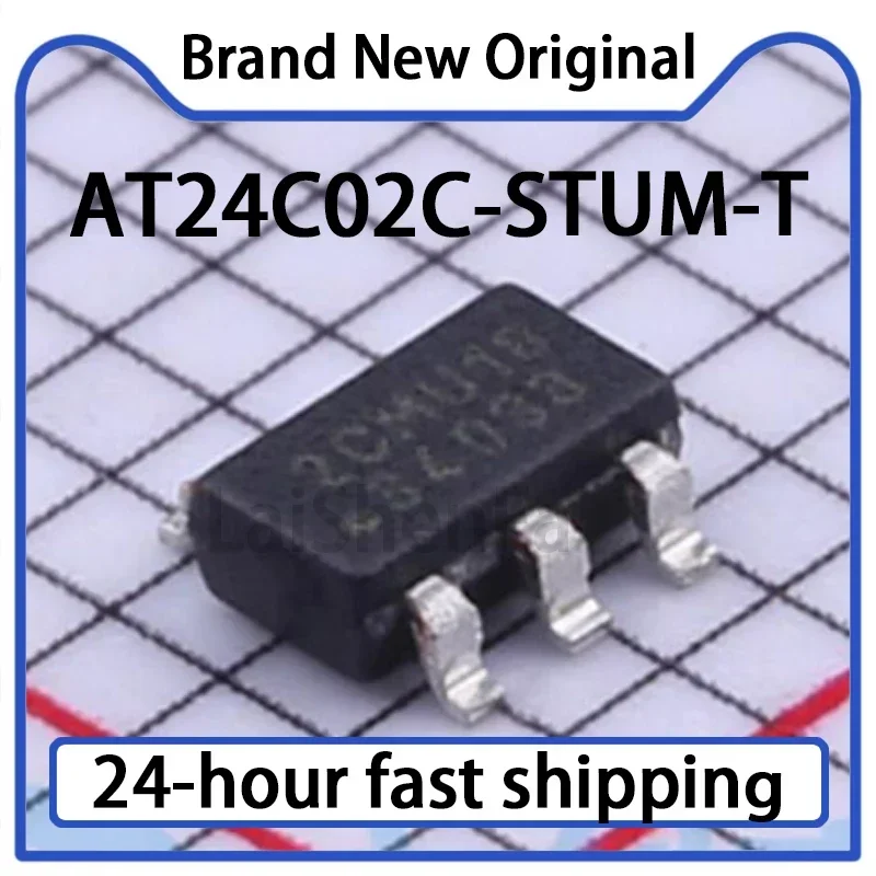 10PCS AT24C02C-STUM…