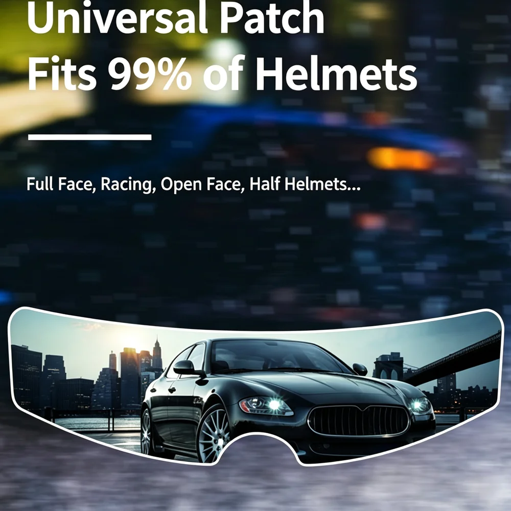 Universal Motorcycle Helmet Visor Anti Fog Film Clear Anti-Fog Sticker Patch  Driving Safety Nano Coating Helmet Accessories