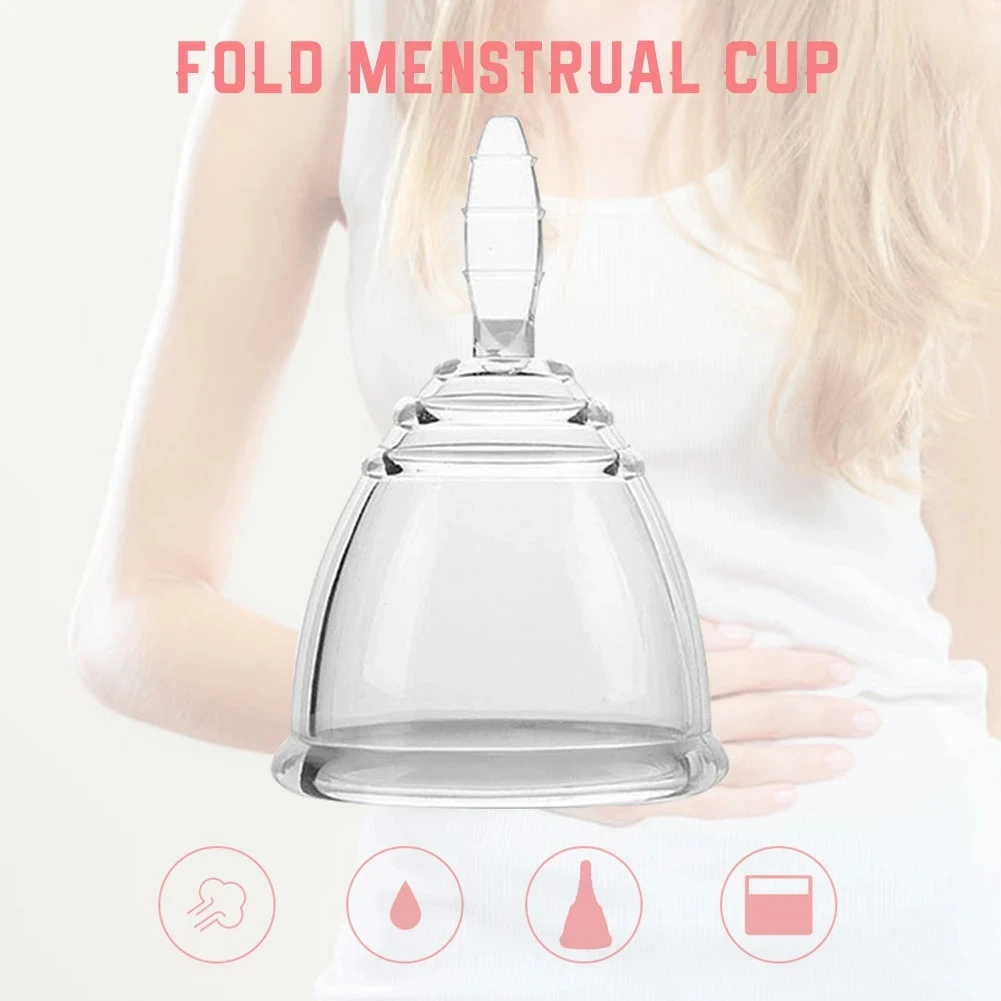 Menstrual Cup For Women Feminine Hygiene Product Medical Grade Silicone Moon Period Cup S L Size Woman Lady Cup