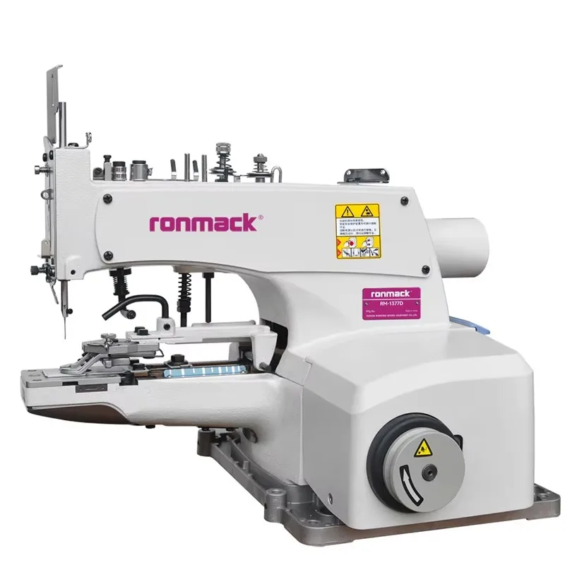 

RONMACK RM-1377D Computerized Full Automatic Direct Drive Button Attach Cylinder Bed Industrial Sewing Machine