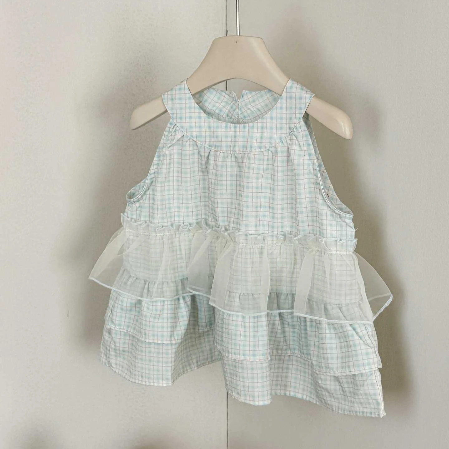 Girls Shirt 2026 Spring and Summer New Childrens Clothing Korean Style Girl Baby Foreign Style Plaids Match Gauze Doll Shirt