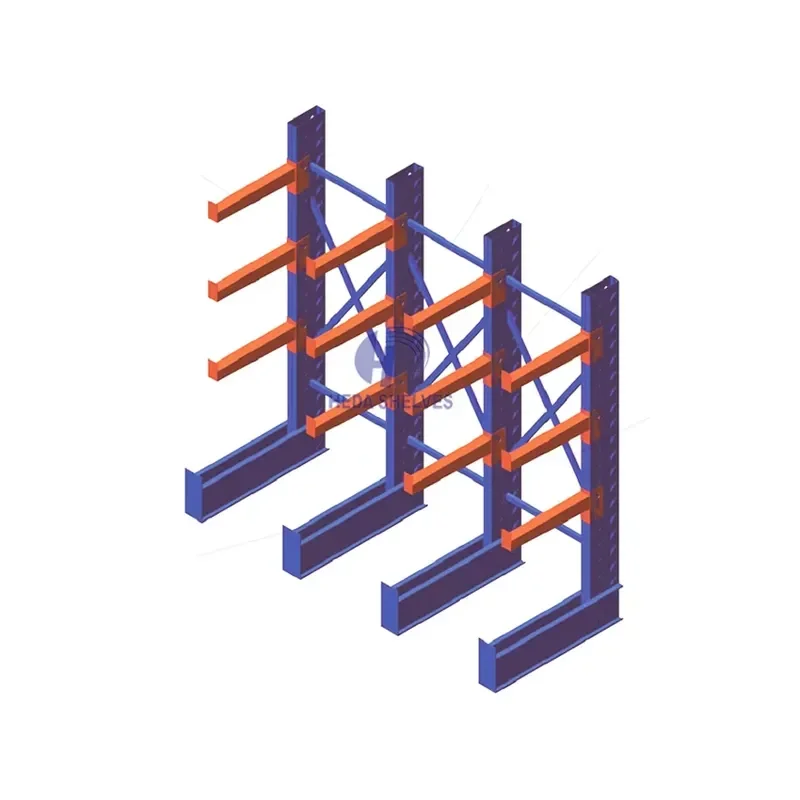 Heavy Cantilever Rack System Efficient Warehouse Storage Steel Pipes Rack Lumber and Industrial Beams with Adjustable