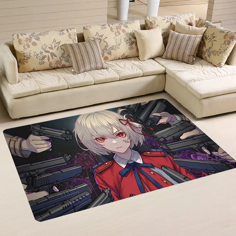 

Home Anime L-Lycoris Recoil Room Rugs Bath Mat Kitchen Rug Balcony Doormat Entrance Door Carpets Foot Carpet Mats Bathroom House