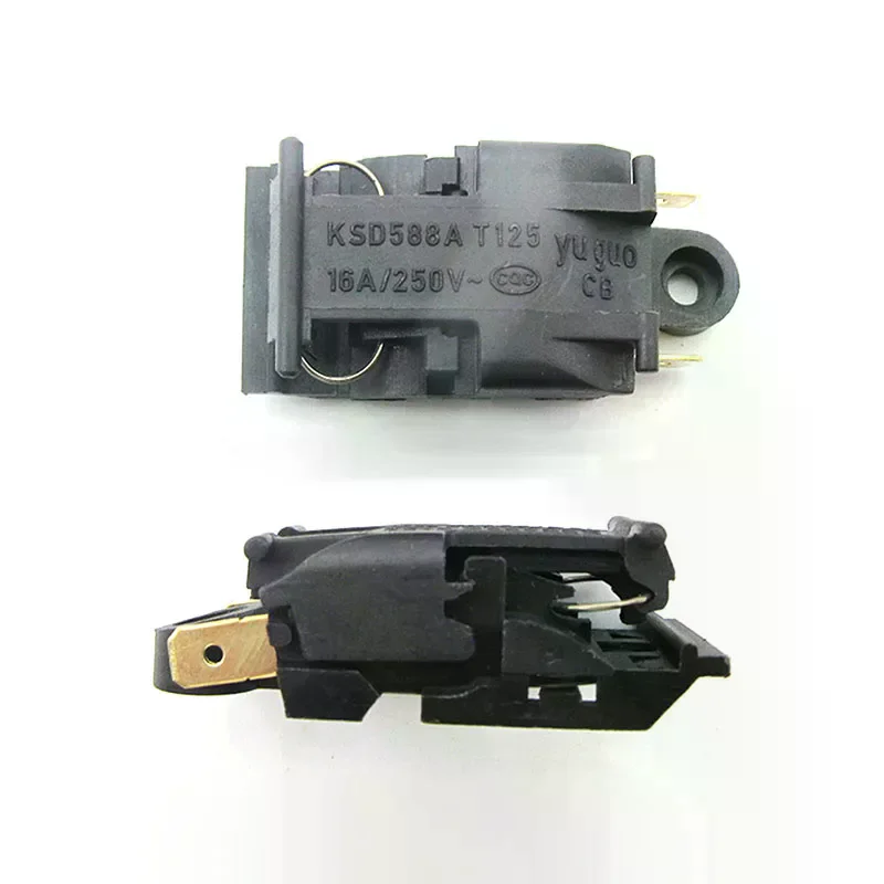 2pcs Black 13a/16a 250v Switch Electric Kettle Thermostat Switch Steam Medium Kitchen Parts Accessories