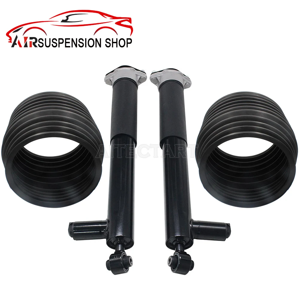 

2pcs Rear Left+Right Air Suspension Shock Absorber w/ Pair Front Shock Dust Boot For Mercedes W212 W218 CLS350 4MATIC Brand New