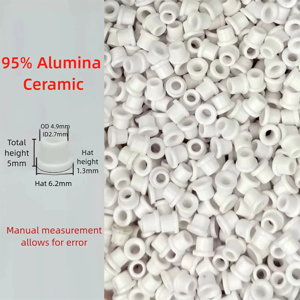 99/95  Alumina Ceramic Thread Guides Textile Machine Eyelets Wear Resistant Wire Guides for Spinning & Weaving Equipment