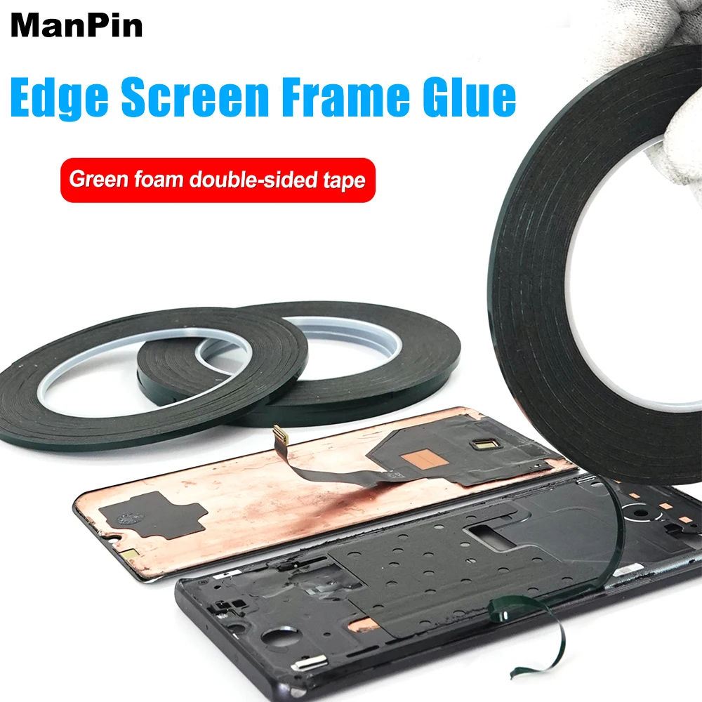 SUNSHINE Green Foam Double Side Tape for Edge Screen Bezel Frame Glue Mobile Phone Tablet Computer Electrical Appliance Repair