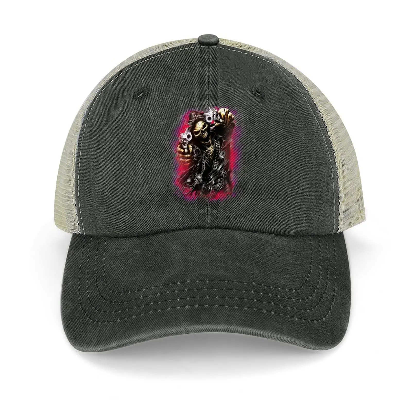 

Grim Reaper Gunman Baseball Cap Hat Man For The Sun Beach Outing Uv Protection Solar Hat Mens Caps Women's