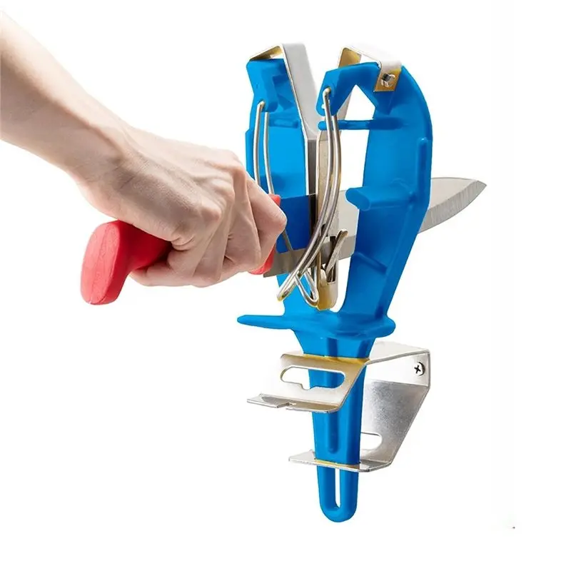 EYFL-For Kitchen Abattoir Knife Maintenance Tool Stainless Steel Knife Sharpener With Bracket Helps Sharpening