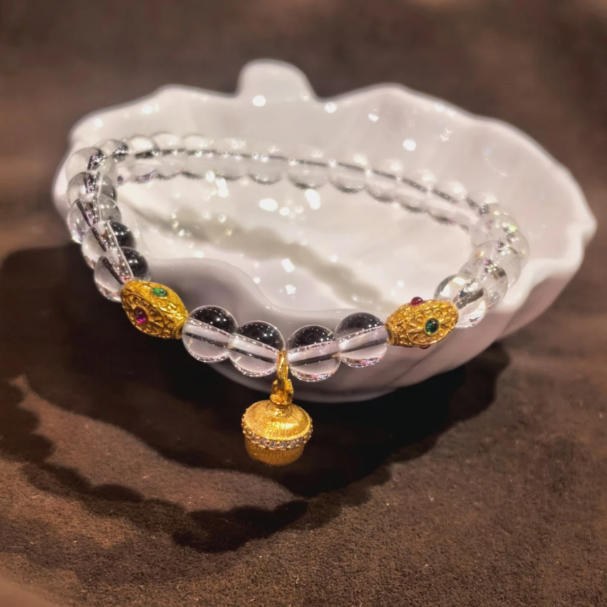 

6x9mm Gold Plated Open Hole Pendants Enamel Inlaid Red Green Beads Charms, DIY Jewelry Accessories for Bracelet Necklace