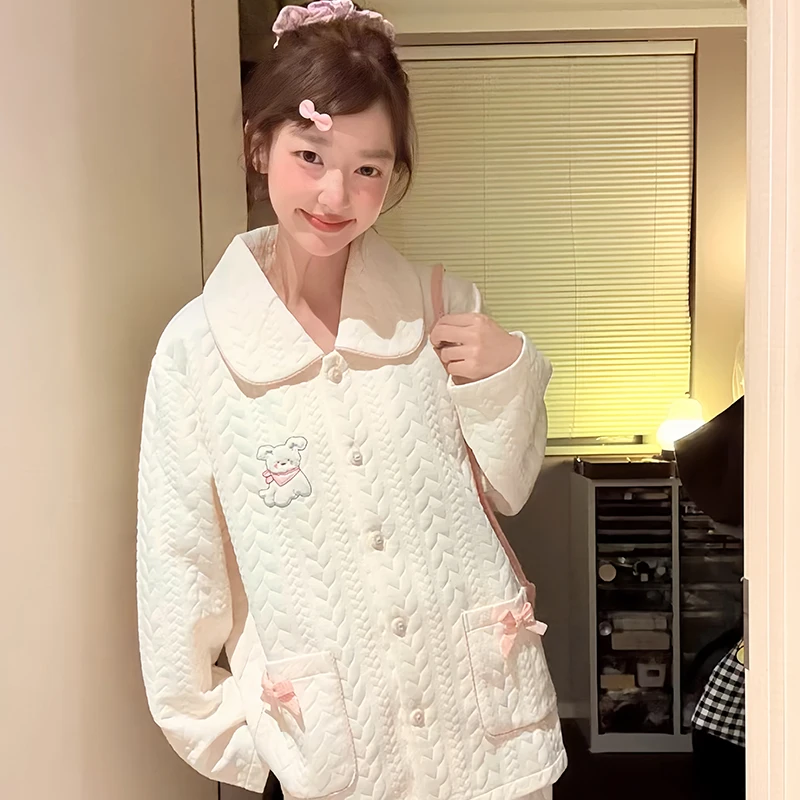 

Pajama Sets Sexy Women Polyester Blend Neutral Pockets Design Scoop Neck Knee Length Durable Lady Travel Sleep Set Functional OL