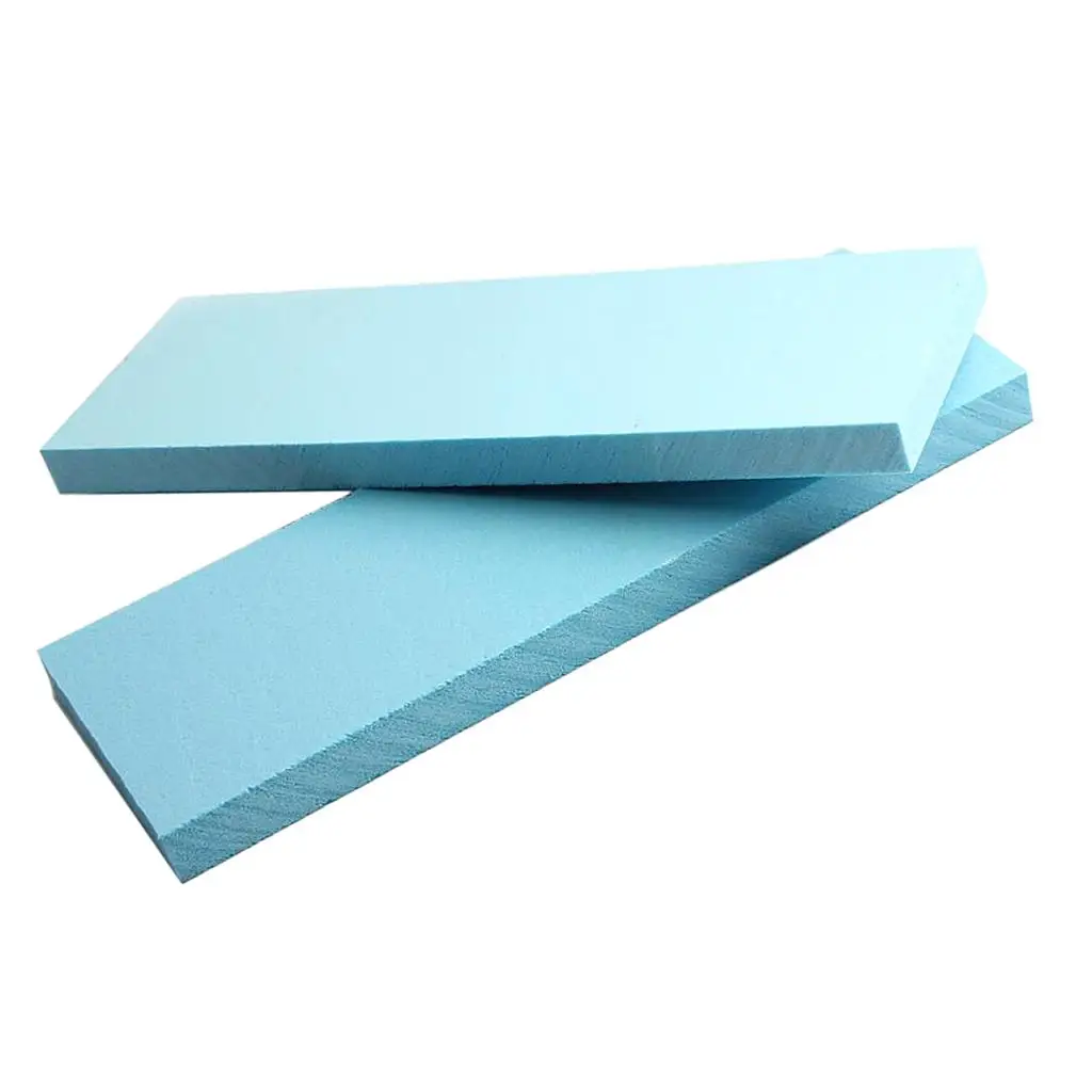 Set of 2 High Density Foam Sheets for Diorama Scenery Projects , Blue 29.5x10x2cm