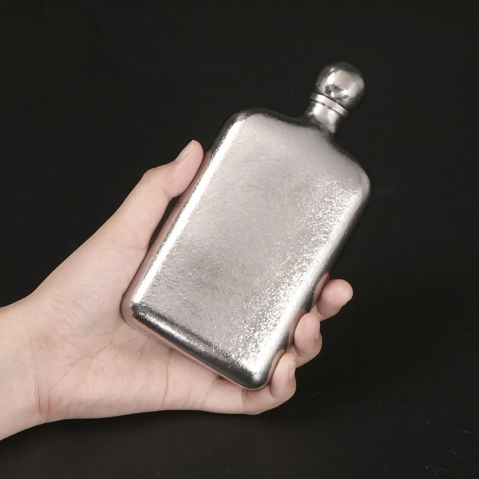 

Hip Flask Wine Container Titanium Leakproof with Cover Wine Bottle Drinking Bottle for Camping Backpacking Outdoor Husband
