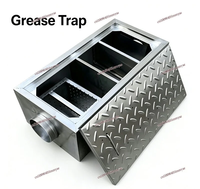 Buried Kitchen Oil Water Separator Three Stage Filtration Sedimentation Tank Drain Type