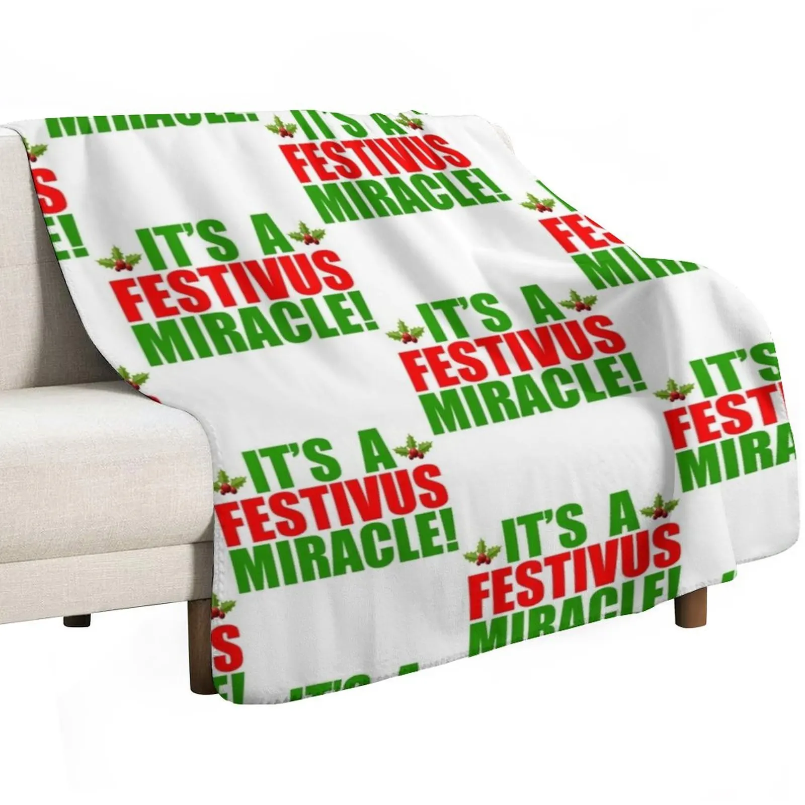 Its a Festivus Miracle Throw Blanket Soft Big Hairys Vintage Thin Quilt Bed covers Blankets
