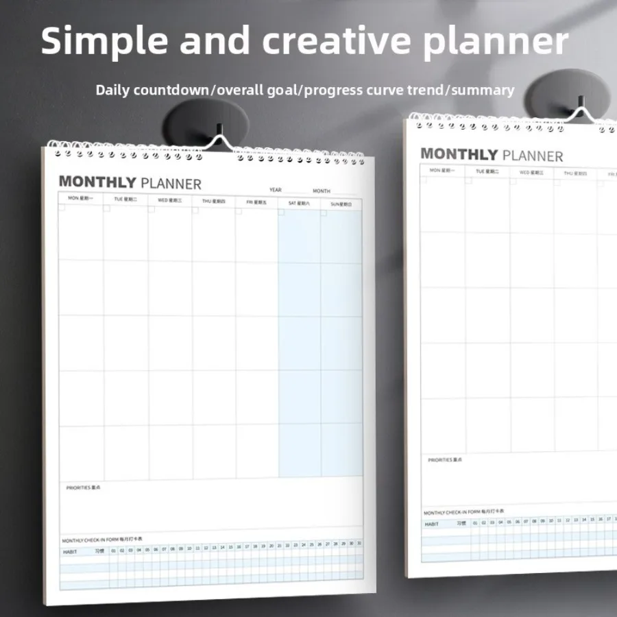 

Настенный большой календарь для домашнего использования с еженедельником, отслеживанием заданий и ежемесячной таблицей врачей для планирования офиса/студии.