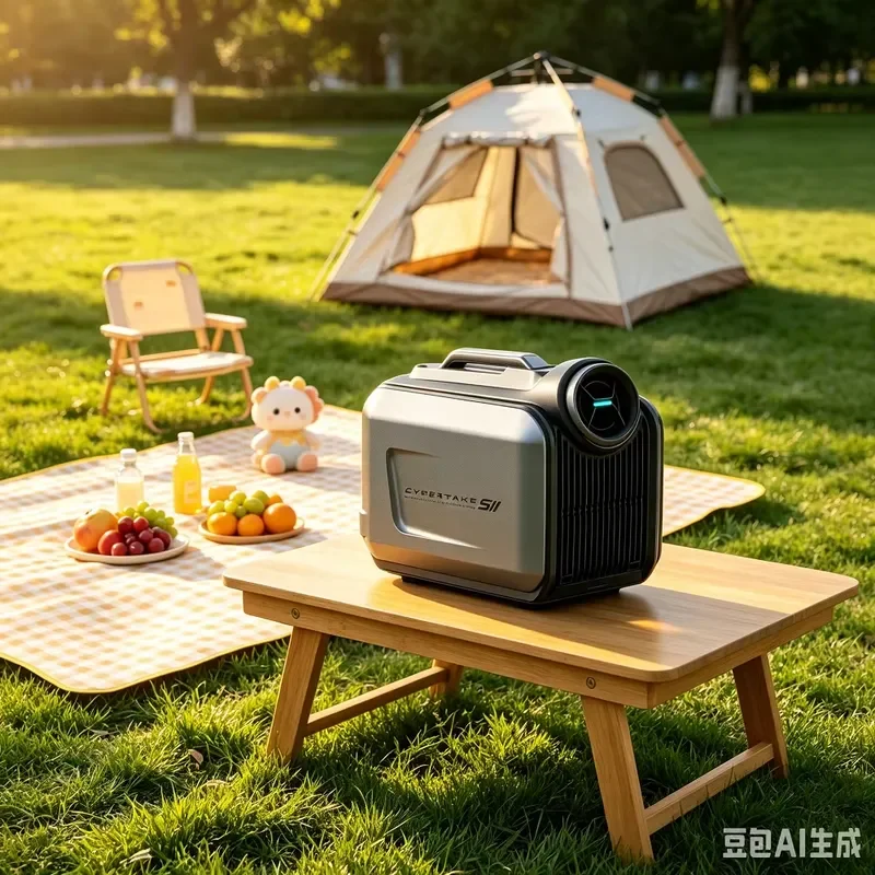 5100 BTU Portable Camping Air Conditioner Battery Powered Variable Frequency Remote Control Dual Purpose For Outdoor Car Use