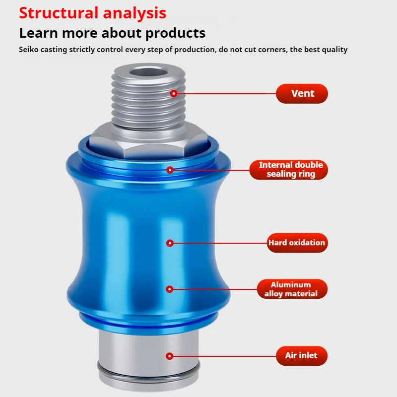 HSV-06 HSV-08 HSV-10 HSV-15 high quality Pneumatic Hand Slide Valve Flow Control Manual Switch G1/8 1/4 3/8 1/2 BSPT Thread