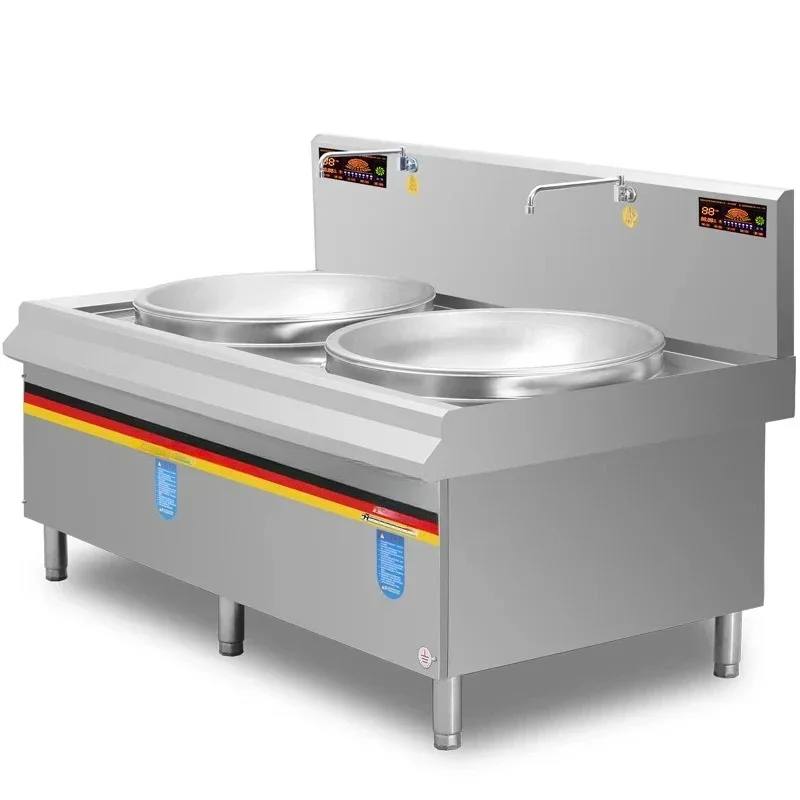 Commercial Induction Cooker Kitchen Cooking Equipment High Power Electromagnetic Cooker School Canteen Cauldron Cooker