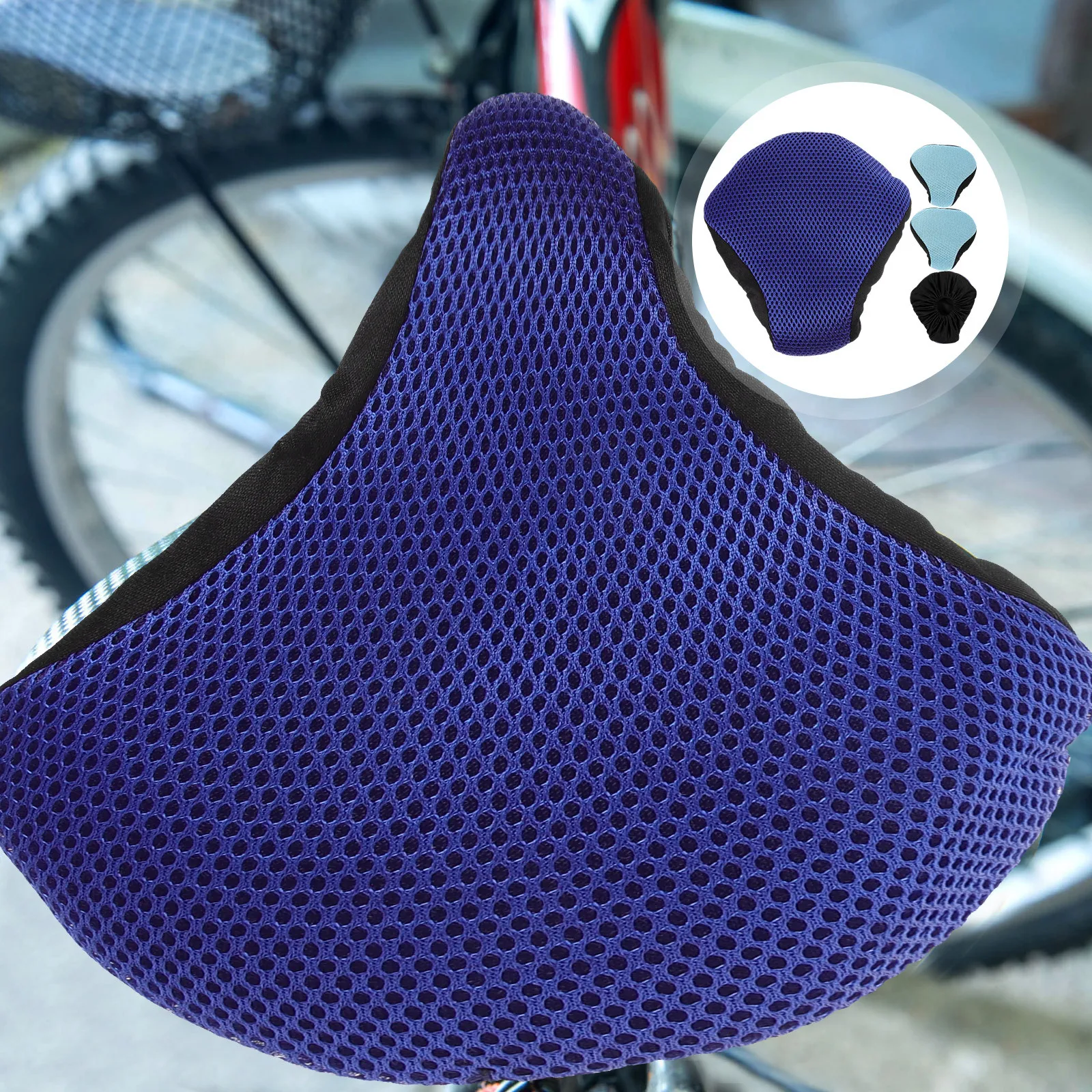 

4pcs Bike Seat Cushion Comfortable Non-Slip Breathable Universal Saddle Cover For Mountain Road Folding Bikes Cycling Seat Pad