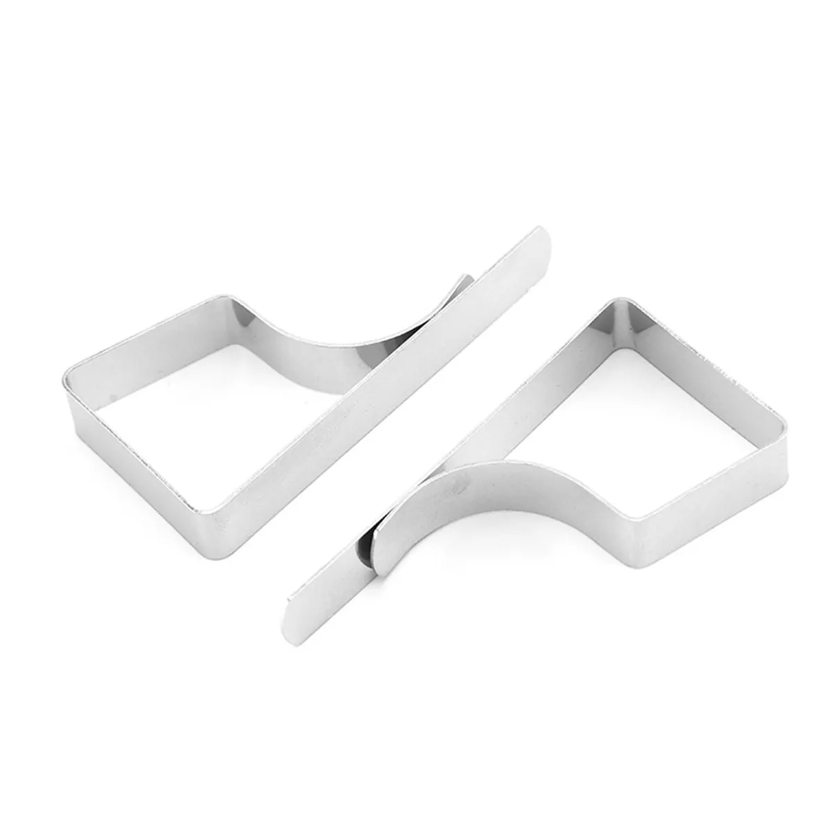 10Pcs Triangle Stainless Steel Tablecloth Clips Extra Strong Hold No Slip Windproof Table Skirt Clips for Hotels Restaurants and