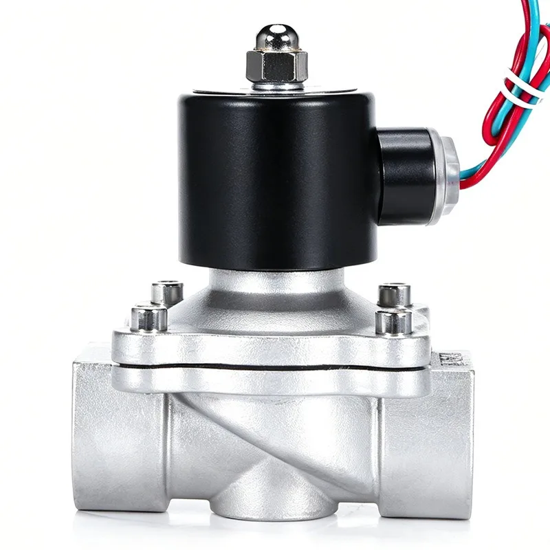 For Solenoid Valve Normally Closed Water Pipeline Control Switch Valve  Electronically Controlled Stainless Steel Solenoid Valve
