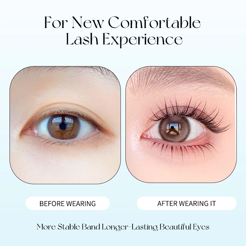 Cils auto-adhésifs 80 grappes de cils sans colle cils individuels grappes de cils souples cils auto-adhésifs réutilisables