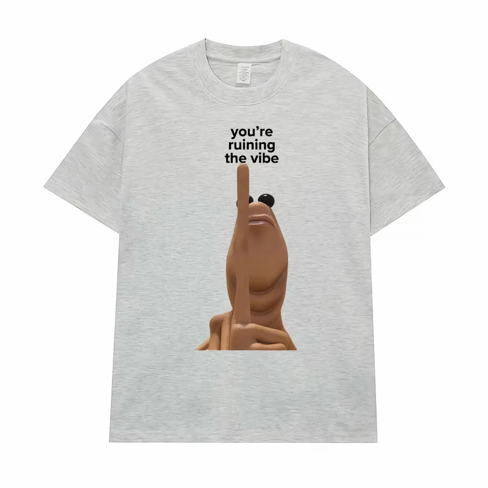 ماركوس الدودة مضحك ميمي تي شيرت أنت تدمير فيبي الرجال النساء خمر عالية الجودة الكلاسيكية الفكاهة تي شيرت الراحة بلايز #4