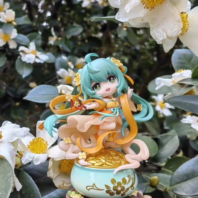 New Qingcang Hatsune Miku Q-Version Garage Kit Miku Jointly Anime Peripheral Figures Original Decorative Model Ornaments Toys