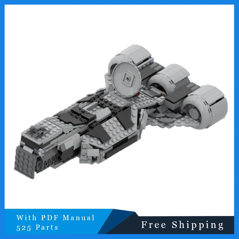 525 قطعة سلسلة الفضاء الإبداعية تكنولوجيا السفينة الواقية اللبنات نموذج لعبة التجميع التعليمية للأطفال هدايا عيد الميلاد