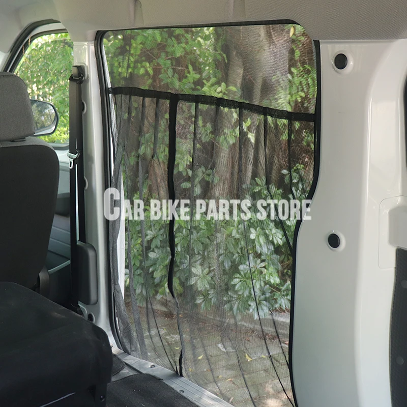 Car Tailgate Mosquito Net Magnetic Curtains Trunk Ventilation Mesh Screen Sliding Door Flyscreen Mesh Van Fly Net For VW T5 T6