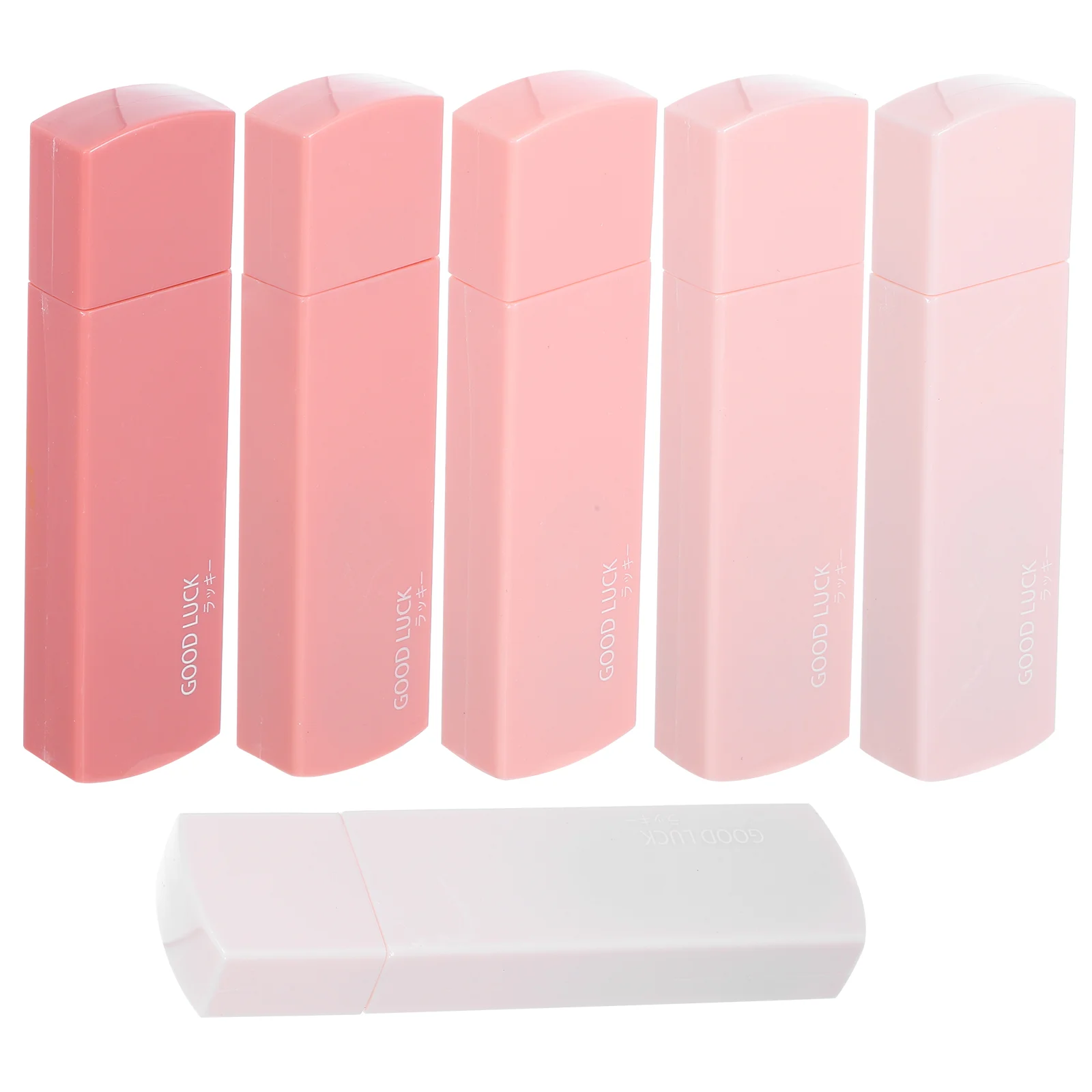 6 pçs fita de alteração mini branco para fora bonito material de escritório correção de alta capacidade estética animal de estimação estudante plástico