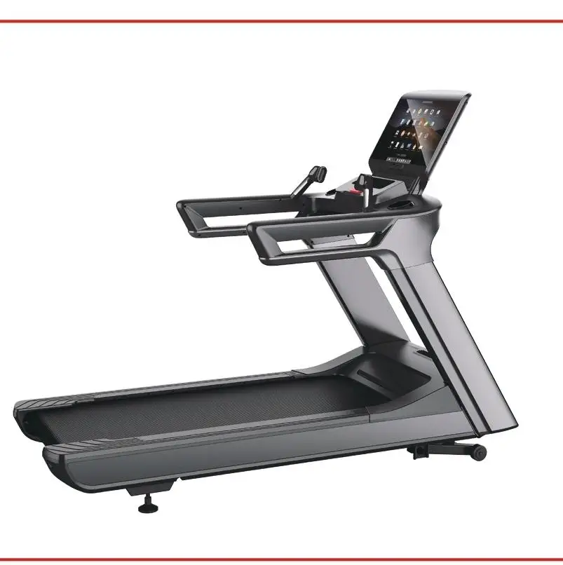 Lenton 2025 Commercial Motorized Electric Treadmill with LCD Screen Steel Frame Without Heart Rate Monitoring