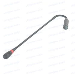 Cardioid Conference Microphone Gooseneck Condenser Microphone Suitable for Base and Mixer  with XLR Preamplifier LED Indicator
