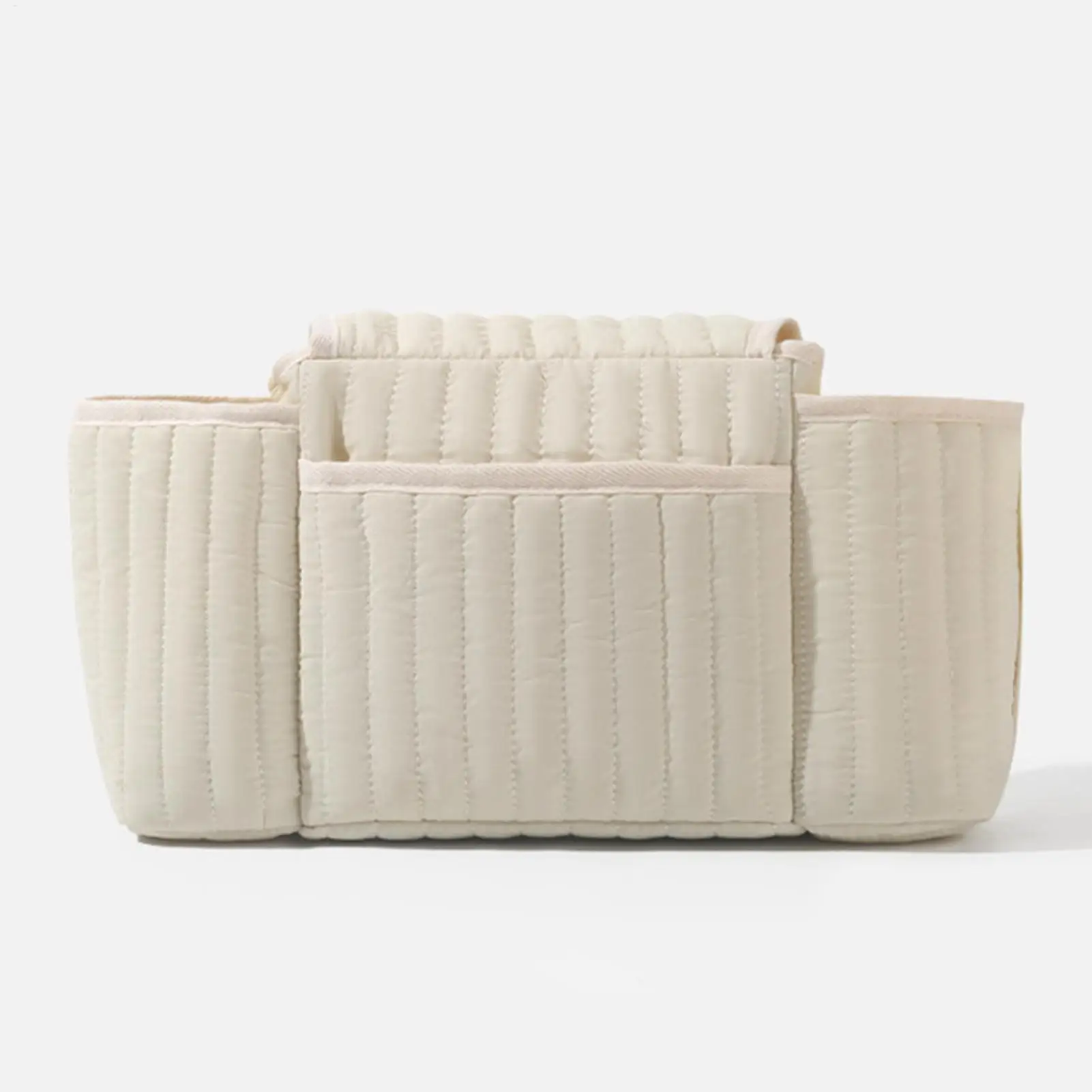 

Stroller Organizer Bag Storage Bag With Tissue Opening Wipes Dispenser With Adjustable Strap For Diaper Cup Toy Phone Bottle