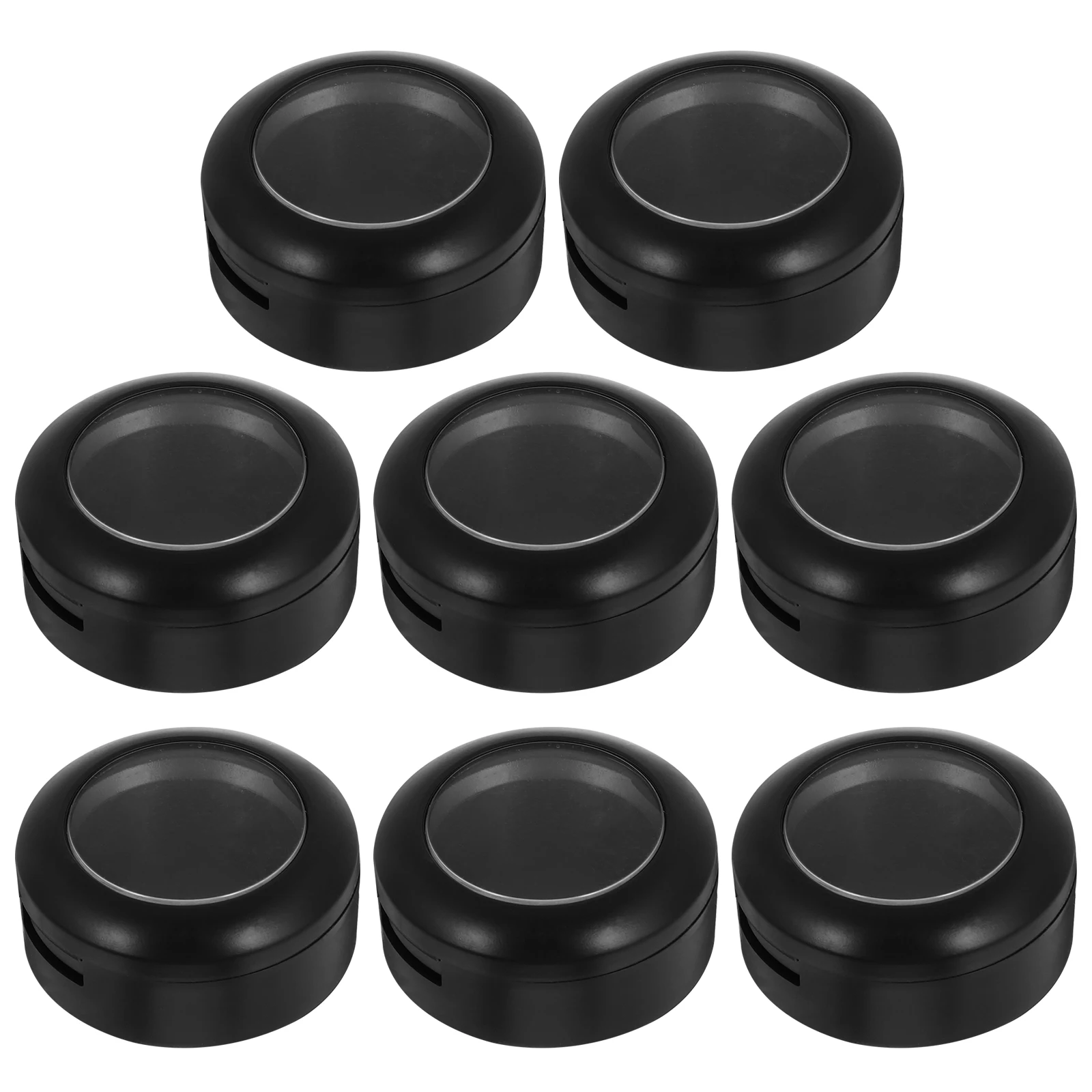 

8pcs Eyeshadow Nose Replacement Case Lightweight Large Capacity Travel Makeup Compact DIY Plastic Frosted Blank Cases Empty