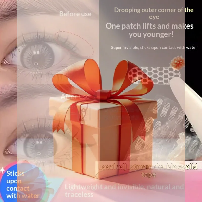 Autocollants de levage des yeux en Fiber Invisible, imperméable et respirant, bande Double paupière, affaissement des paupières, maille en dentelle, autocollant pour paupières