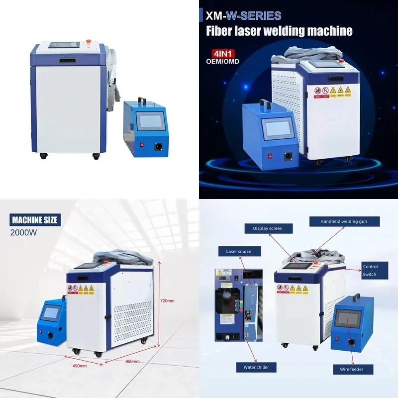 fo Xianmai 1500W 2000W 3000W industrial welding machine 4 in 1 ex-factory price