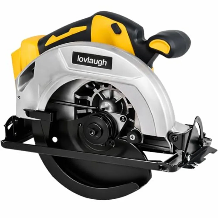 

7-1/4 Inch Cordless Circular Saw 5300 RPM Brushless Motor 6-1/2" Depth Cut with 20V Max Battery Compatibility Tool Only 0-50° B