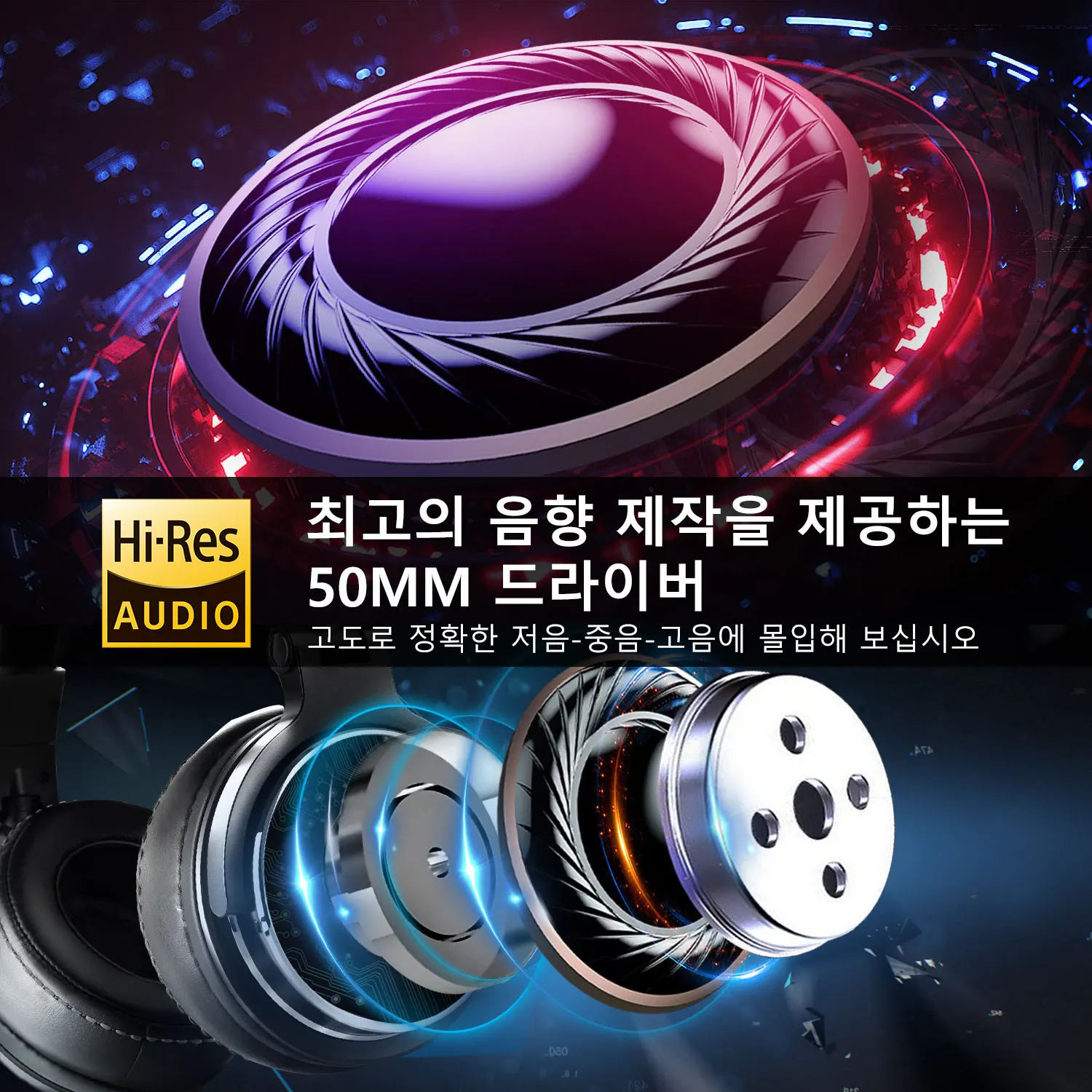 Oneodio 헤드셋 유선 전문 스튜디오 프로 DJ 헤드폰, 마이크, 인 이어, HiFi 모니터, 음악 헤드셋, 이어폰, 전화 PC 용