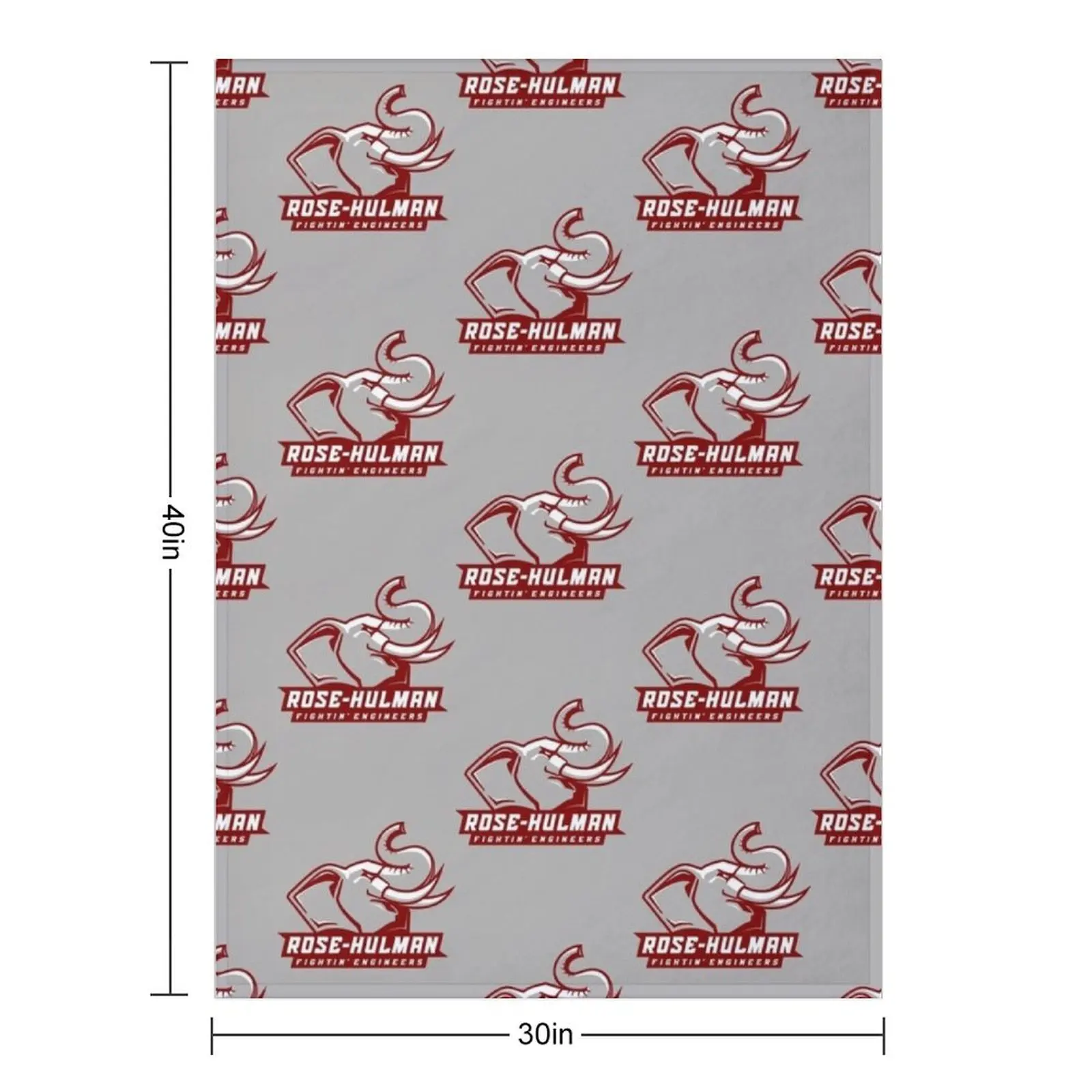 Engineers (Rose Hulman Fightin) Throw Blanket Thin Retros Plush blankets and throws Blankets Sofas Of Decoration Blankets