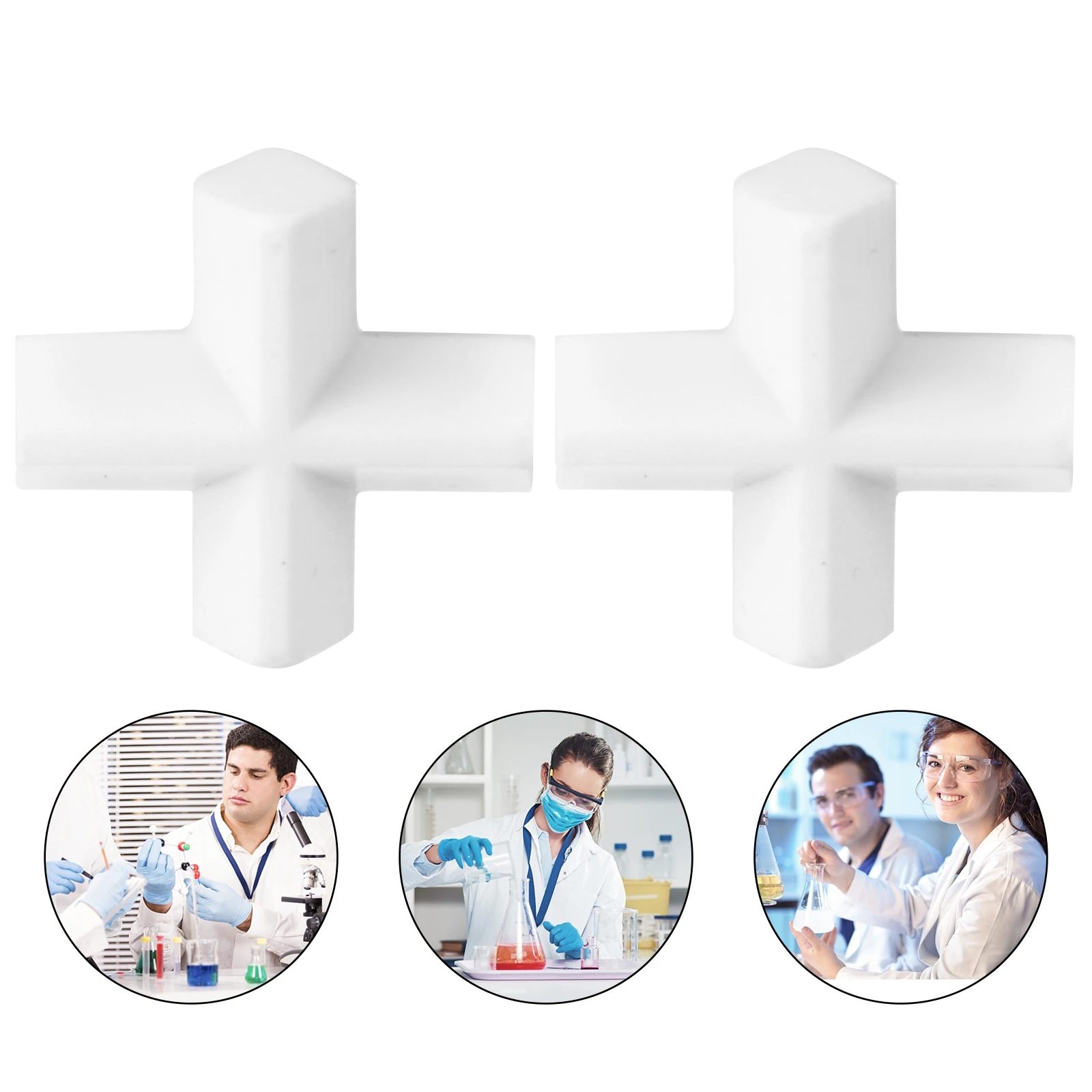 

2 Pcs PTFE Stirring Bar Magnetic Stirrer Rods for Lab Corrosion Resistant Inert Acid Alkali Water Solvents High Strength Low