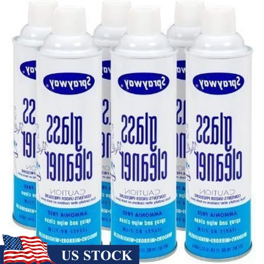 

Универсальный спрей для чистки стекол, 6 банок, без запаха, для домашнего офиса, окон, зеркал, очистка поверхностей