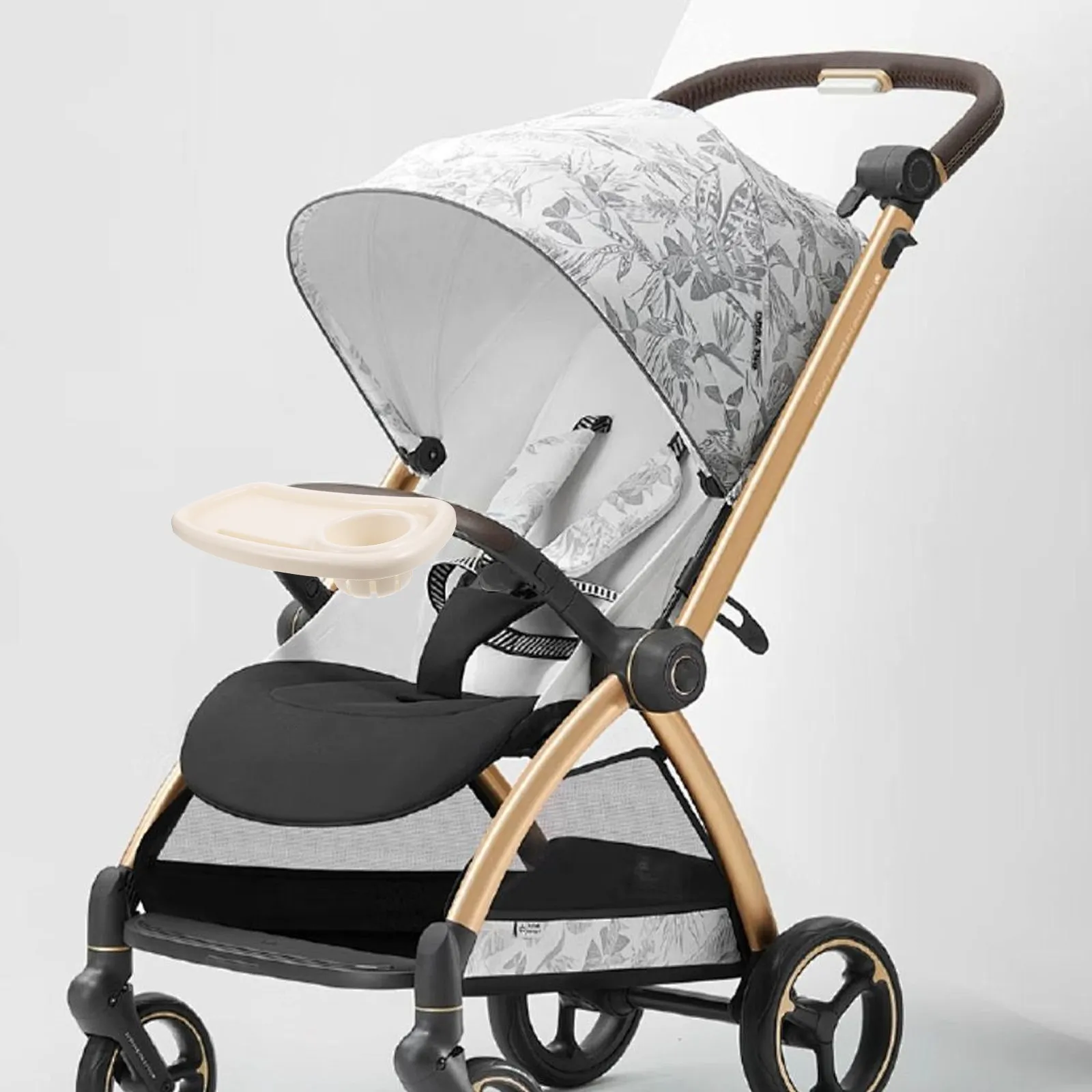 universal-stroller-snack-tray-attachment-3-in-1-food-cart-cutout-portable-table-for-baby-stroller-drink-holder-phone-mount